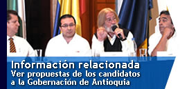 Foro candidatos a la Gobernación de Antioquia