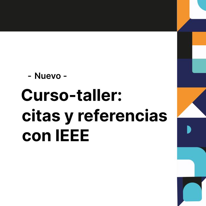 Imagen de Curso-taller: citas y referencias con IEEE 