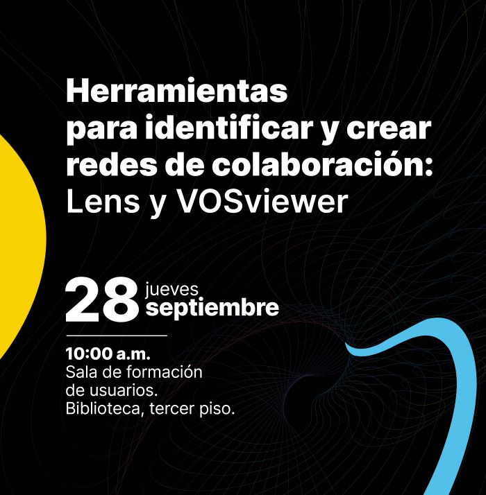 Imagen de Herramientas para identificar y crear redes de colaboración: Lens y VOSviewer.
