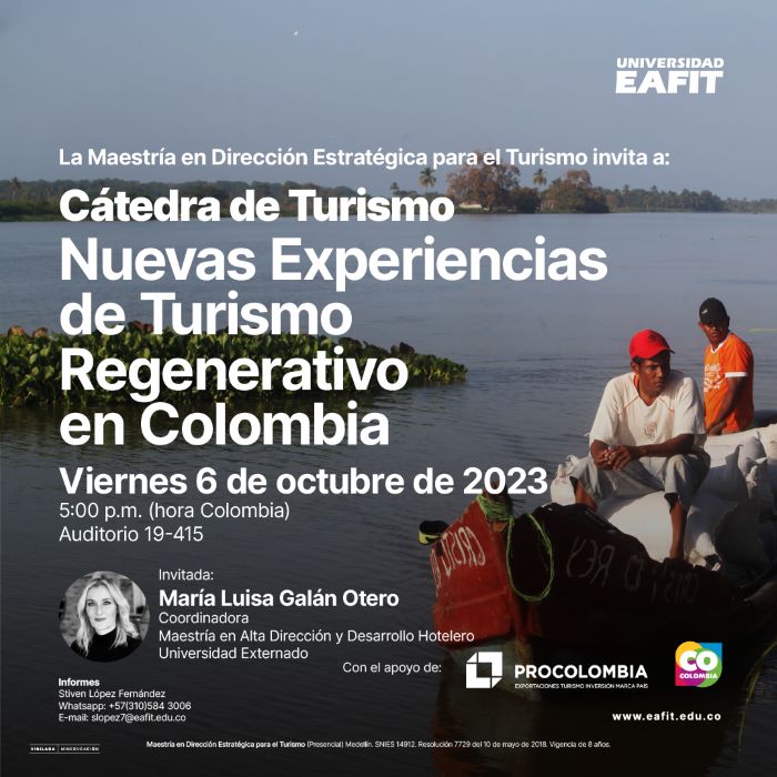Imagen de Cátedra de Turismo: Nuevas experiencias de turismo regenerativo en Colombia
