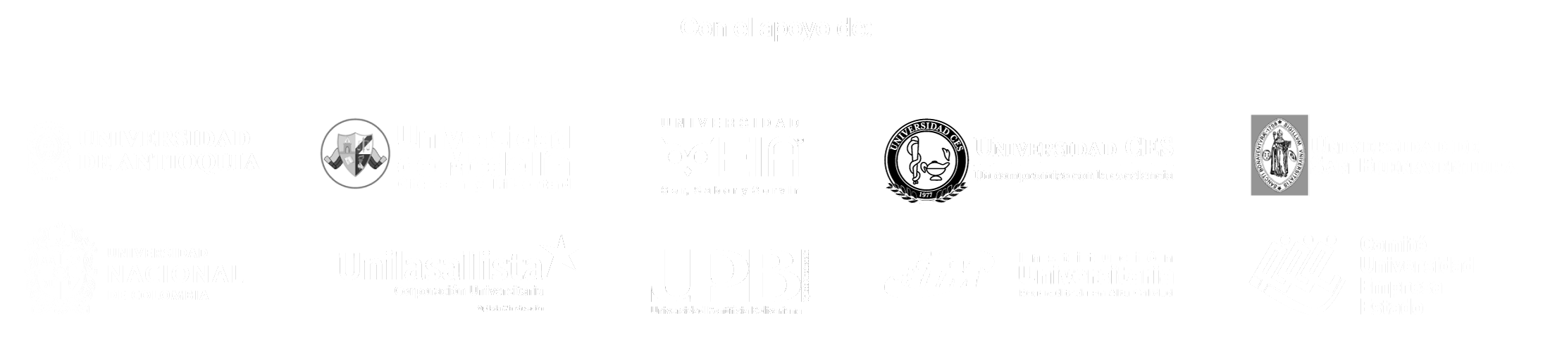 Logos de CUEE y las universidades del G8