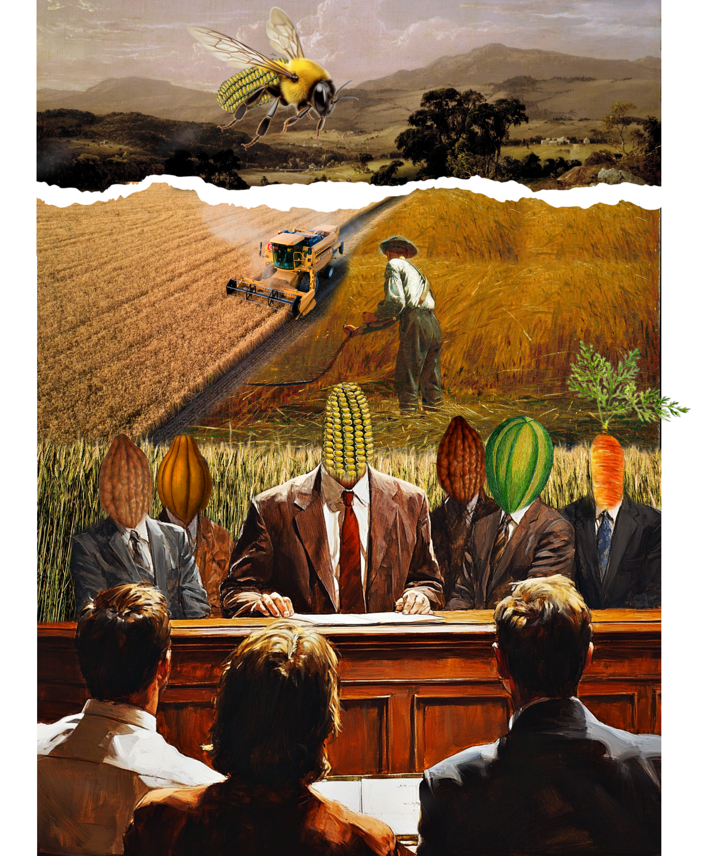una mazorca de maíz da su testimonio en un juicio donde acusan a un agricultor de esclavizar las plantas que cultiva