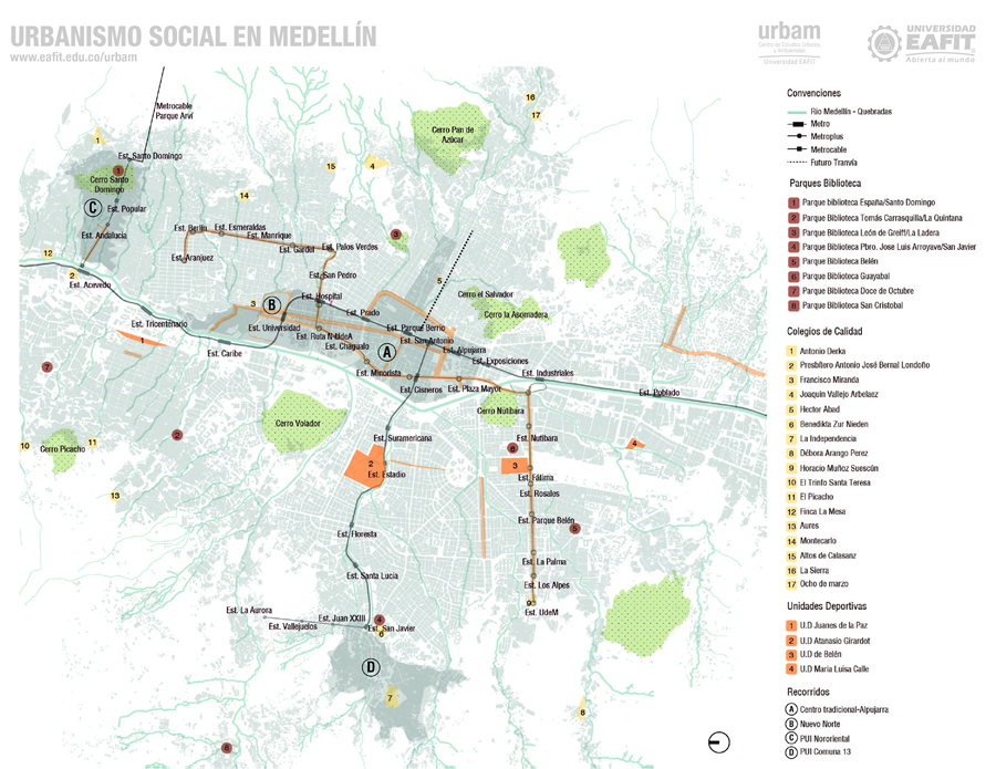 Mapa General De Recorridos Guía Medellín Foro Urbano Mundial